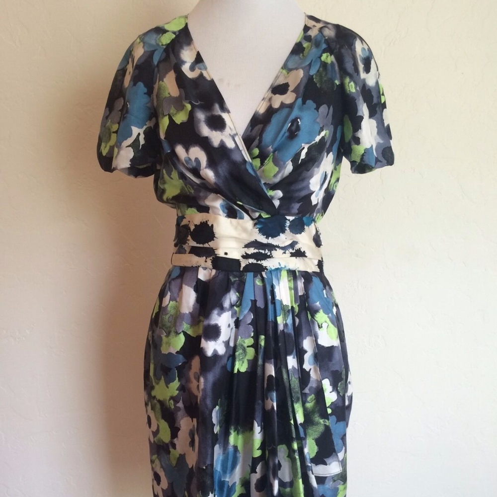 MOSCHINO CHEAP CHIC Dress Floral Print Silk